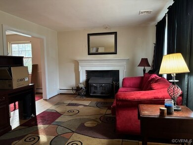 Living room featuring light hardwood / wood-style