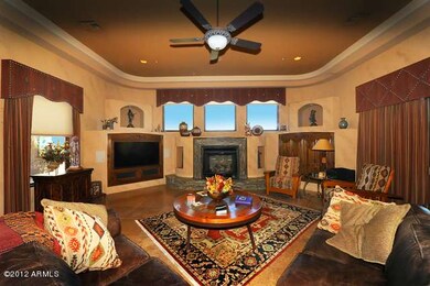 Family room with fireplace
