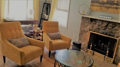 WOOD FLOORS & FIREPLACE