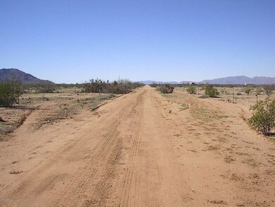Looking West, road to lot 5