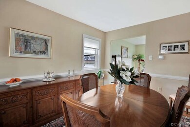 Partial view formal dining room. 


















 Note chair-rail. 
