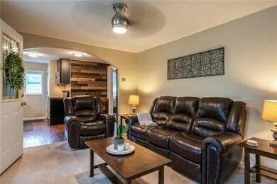 Another view of entry into the home - the living r