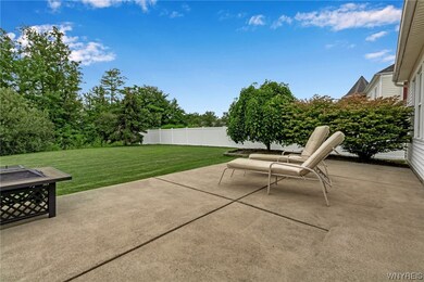 Large concrete patio