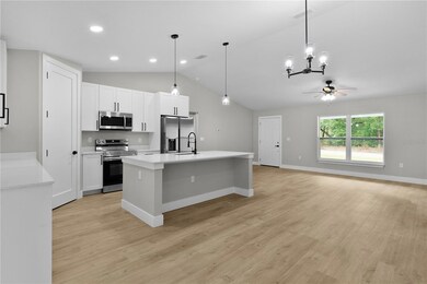 Looking towards the kitchen from the sliding door