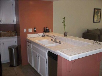 Kitchen overlooks the very, very spacious living r