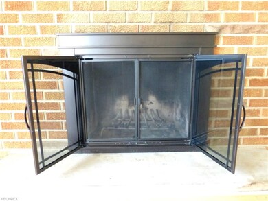 Beautiful fireplace doors.