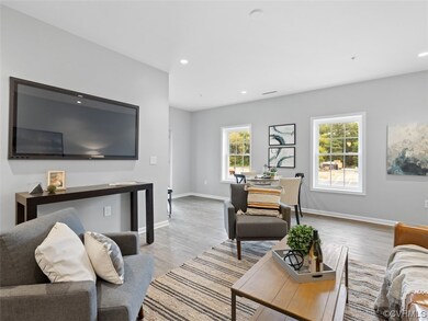 This unit has one of the largest living rooms!