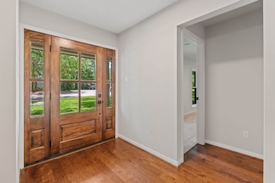 HARDWOOD front door