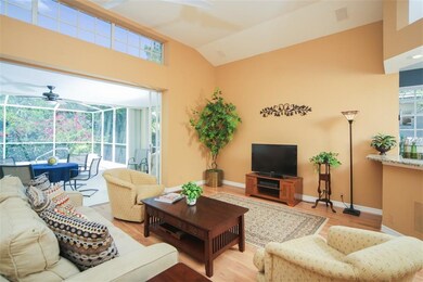 Open and flowing living room space.
