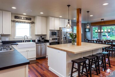 Open concept kitchen