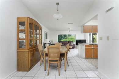 And dining area flows into the family room..