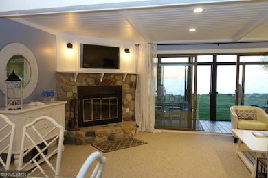 Cozy fireplace