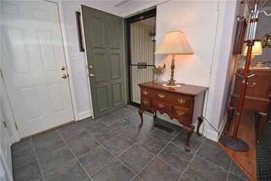 Double front door at entry and updated interior do