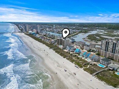View of urban area featuring unending shoreline