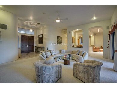 Living Room. This 3,881 square foot, five bedroom,