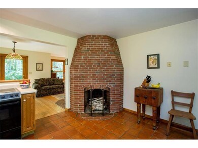 kitchen fireplace