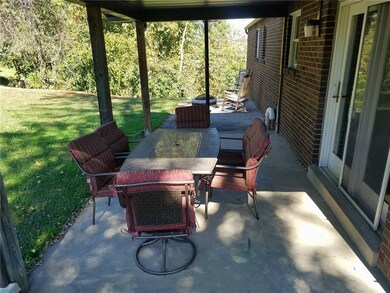 Access from the dining room to the back patio make