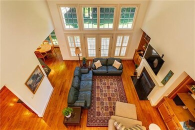 2-story great room with beautiful hardwood floors,