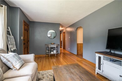 Oversized entry into kitchen.