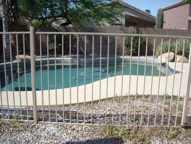 Pool with fence