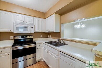 Galley kitchen.