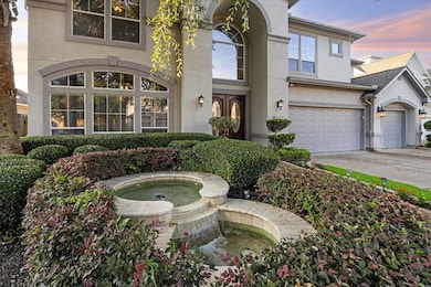At the front of the home is this beautiful fountai