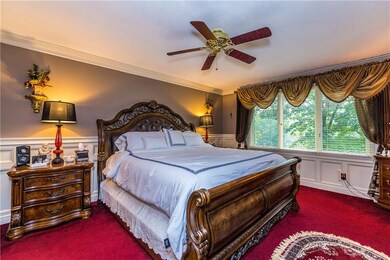 The Master Bedroom Suite can easily accommodate a 