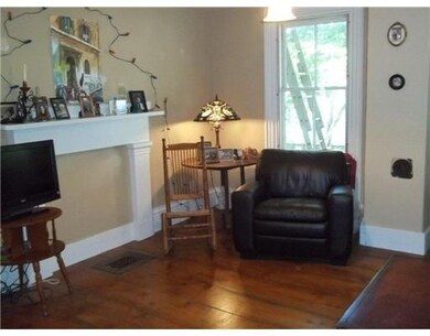 Living Room. Original pumpkin pine...