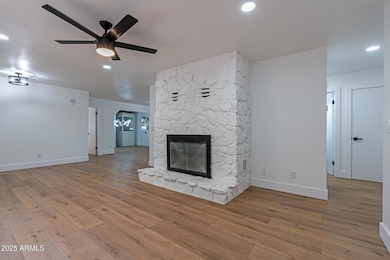 Stone Fireplace