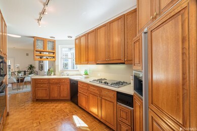the kitchen is well designed with every convenienc