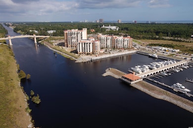 Bird's eye view of a large body of water
