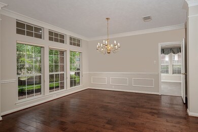 The formal dining area beckons happy gatherings
