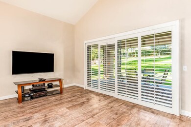living room with large patio