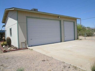 Detached extended 3 car garage