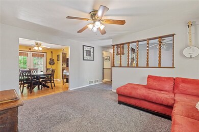 In this view of the living room, you can see that