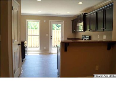 Breakfast bar in kitchen
