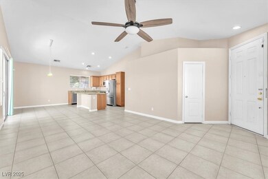 Unfurnished living room with a ceiling fan, basebo