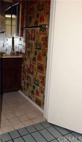 Guest Bathroom.  This is where the wallpaper scrap