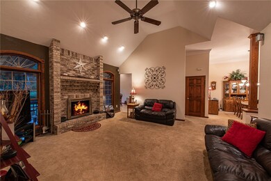 Family room, view 2, lots of natural light and rec