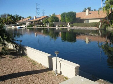 Backyard overlooks lake