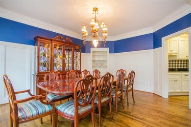 Formal Dining Room with board and batten walls and