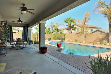 Large covered back patio