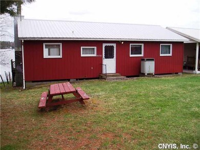 Exterior Back. This is the road side and from this
