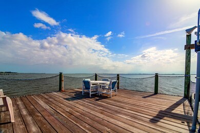 Dock with sitting area