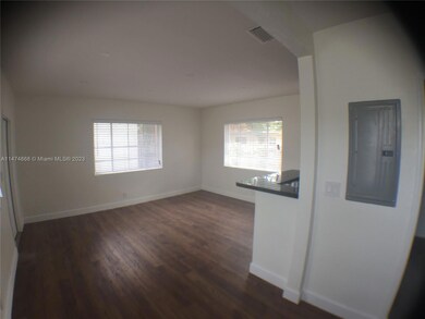 Living area facing south