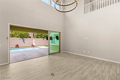 vaulted ceiling and custom lighting