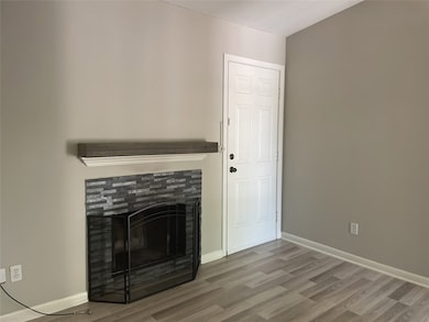 Wood burning fireplace