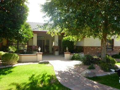 Lush and Inviting Entry