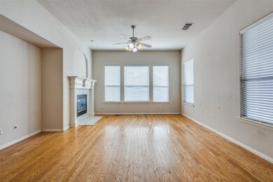 Unfurnished living room with light hardwood / wood