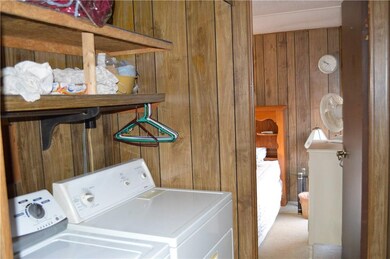 Washer dryer connections near bedroom